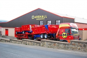 Marshall DAF lorry fully loaded
